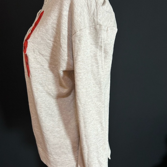 Orvis Cream V-Neck Sweatshirt - Picture 3 of 9